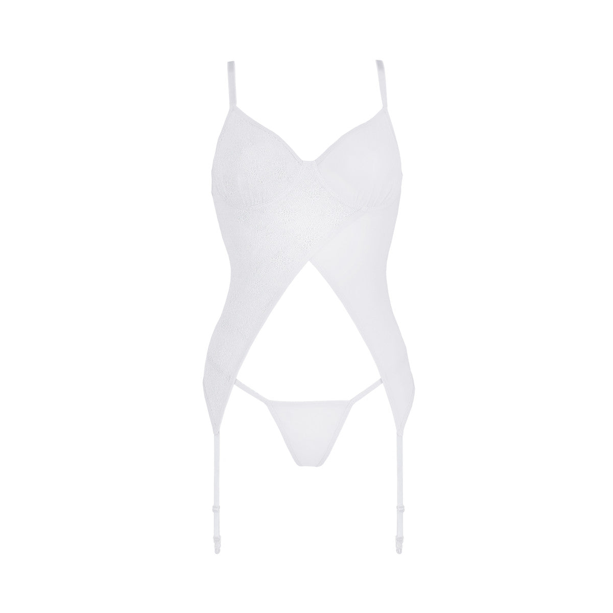 Av adelina corset & thong white - Avanua