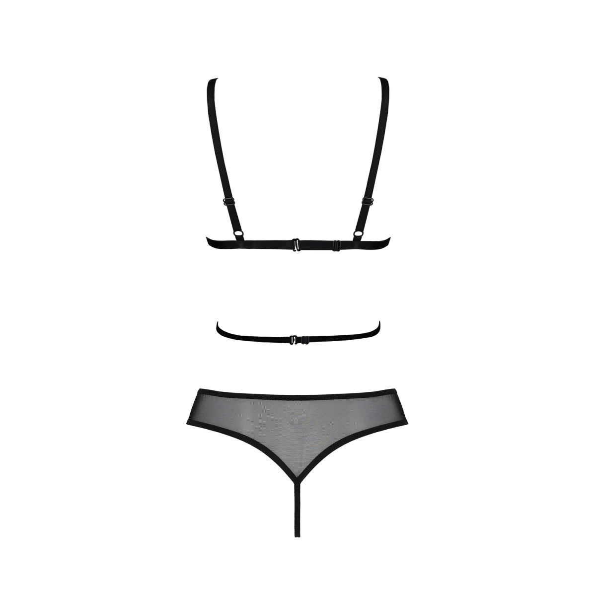 Bogna lingerieset – zwart-blauw