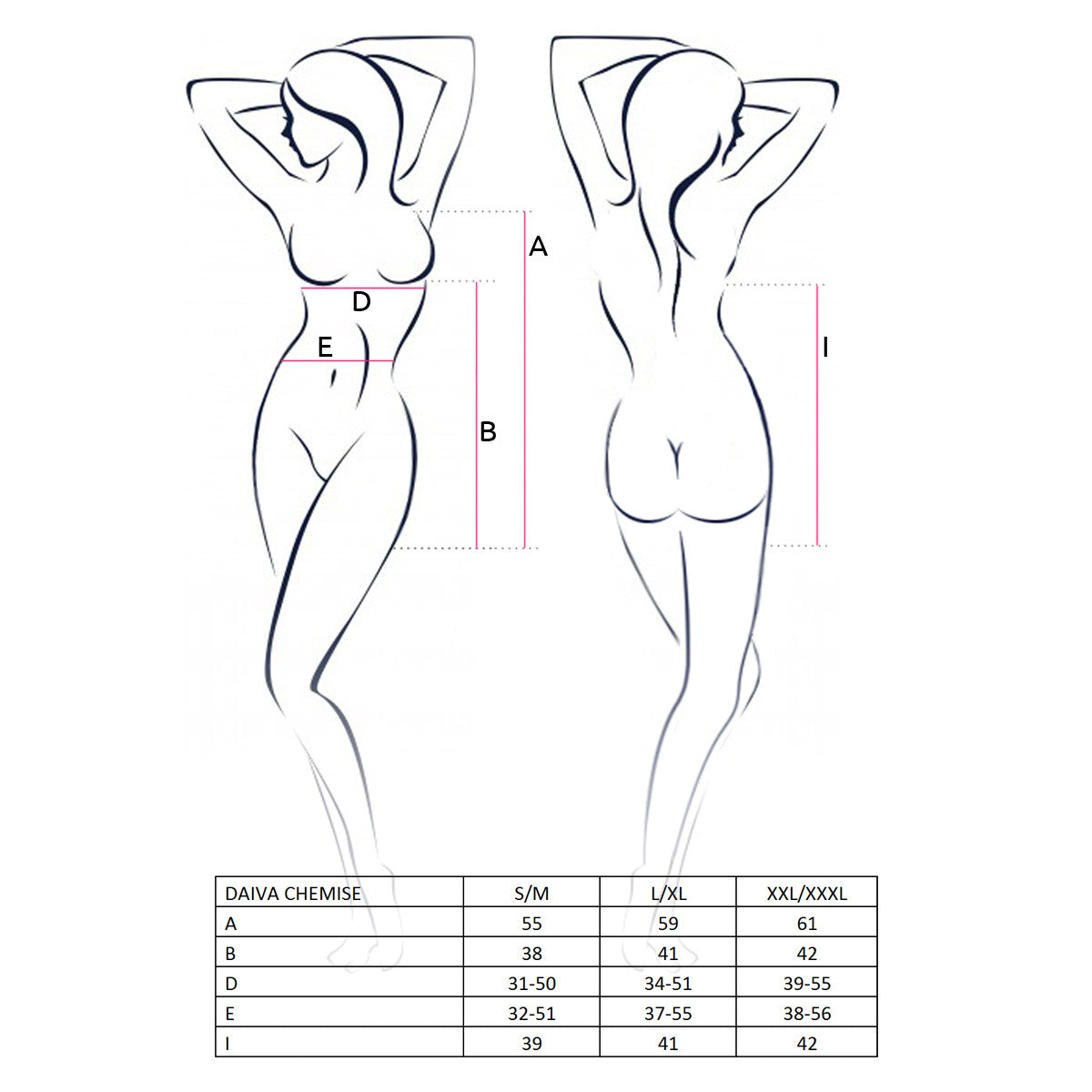 Daiva kanten babydoll – zwart