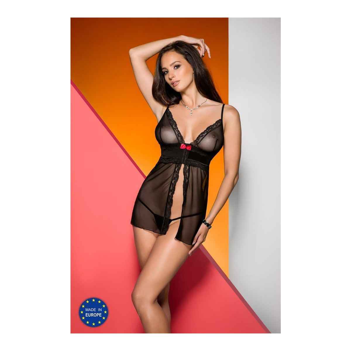 AV Lasedi chemise schwarz