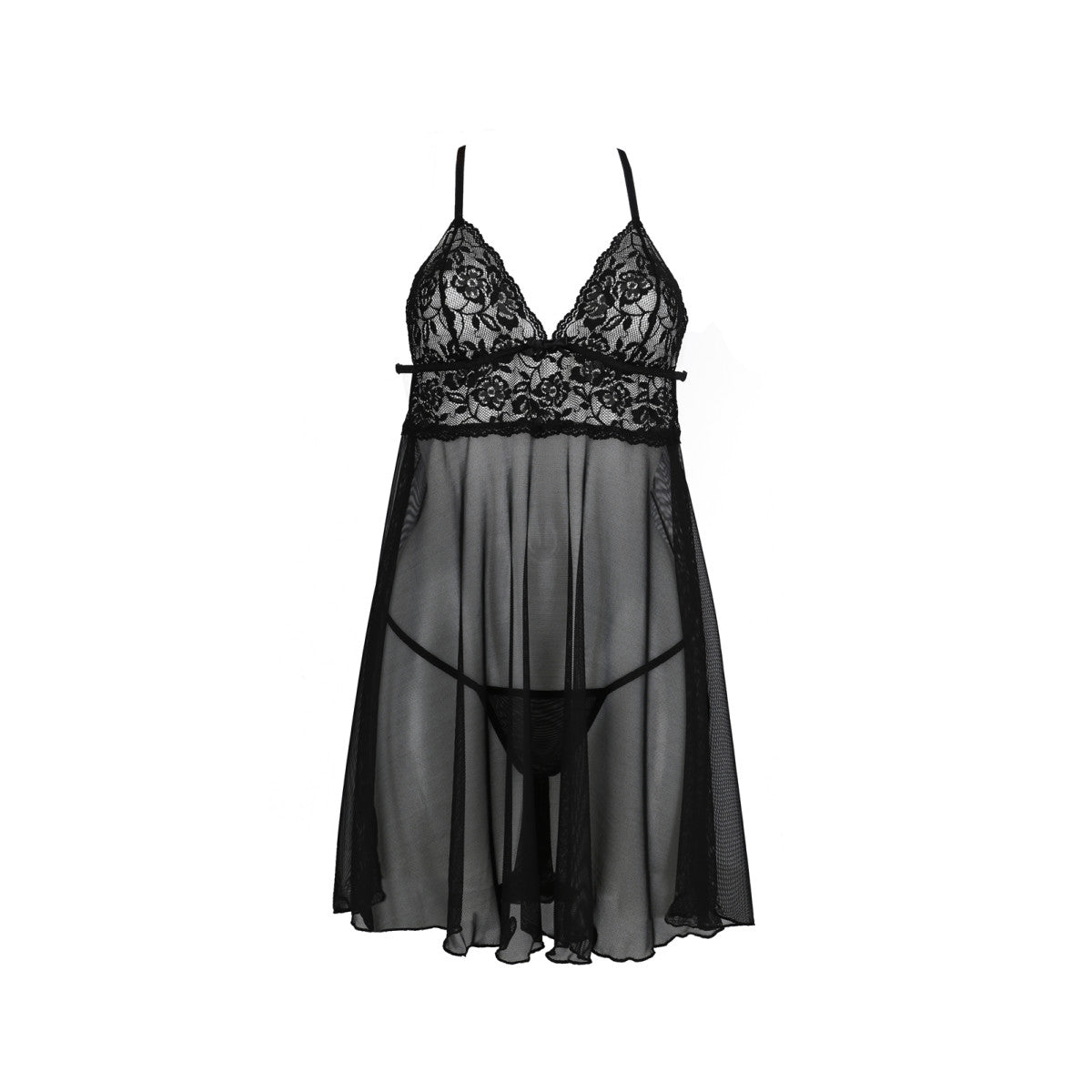 AV Leslie chemise & thong black