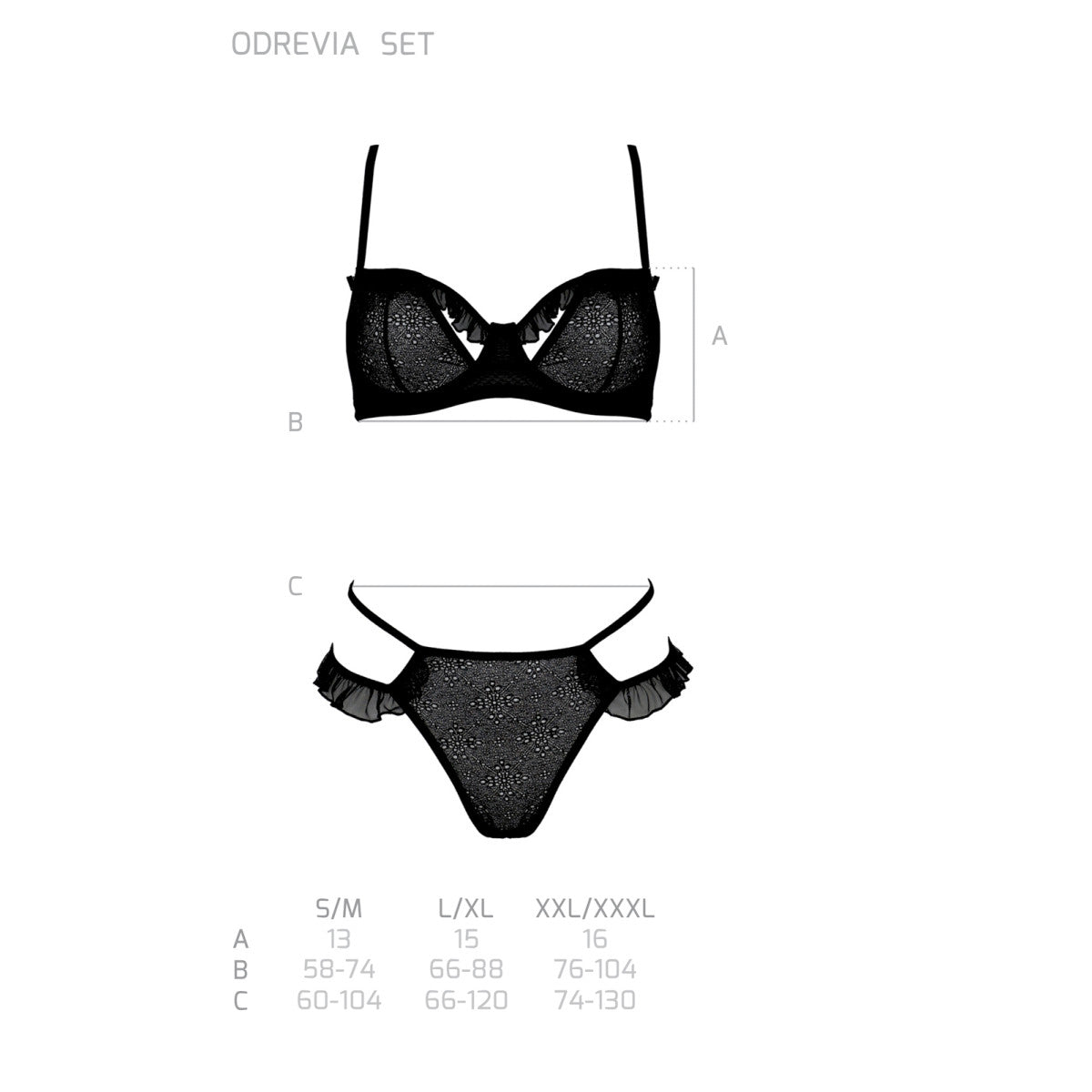 Odrevia bh-set – zwart
