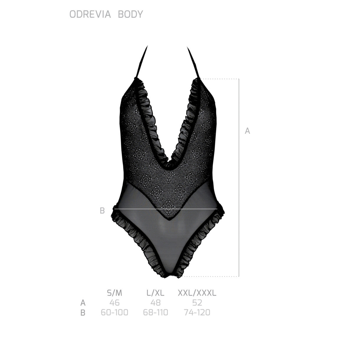 Odrevia body – zwart