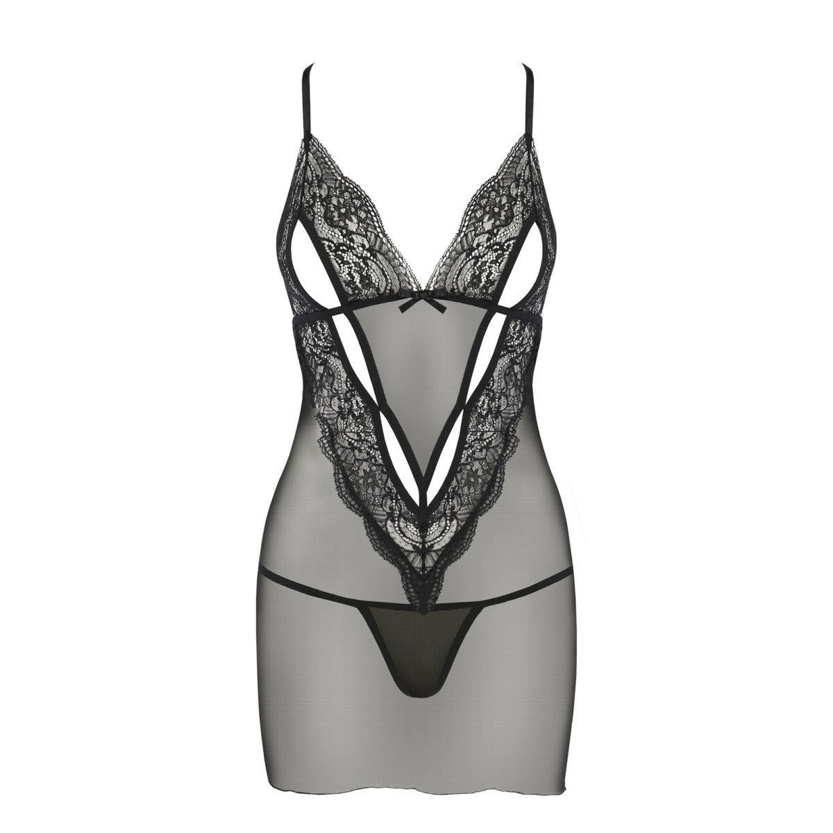 Vendi babydoll – zwart