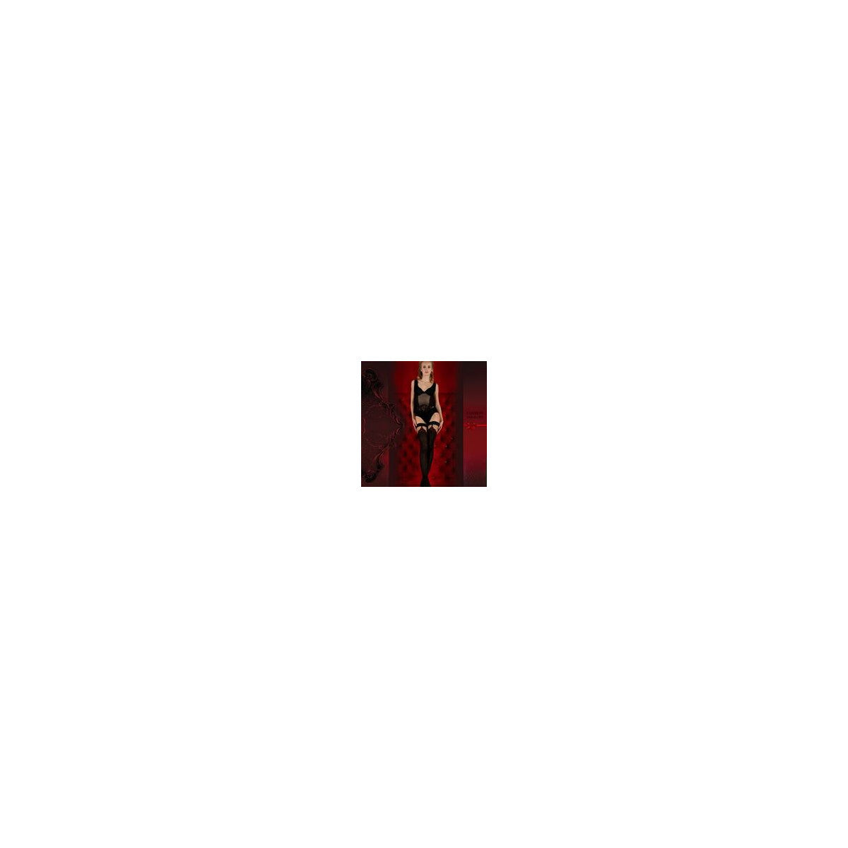 BA Art. 345 hold-up kousen zwart-rood 20/60den