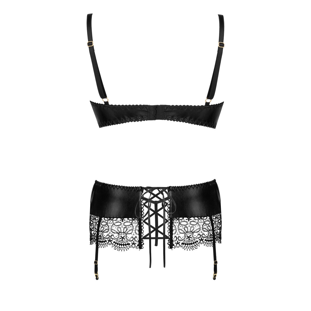 Adelia kanten bh-set – zwart
