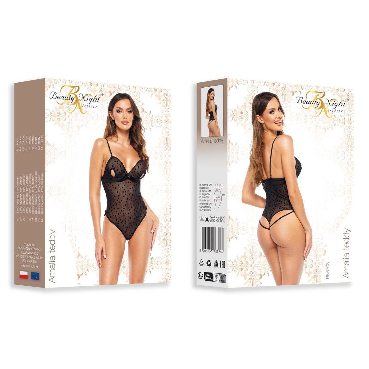 Bn amalia teddy black - Beauty Night Fashion