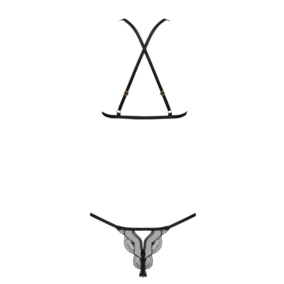 Angie kanten lingerieset – zwart van Dare2Live – zwart