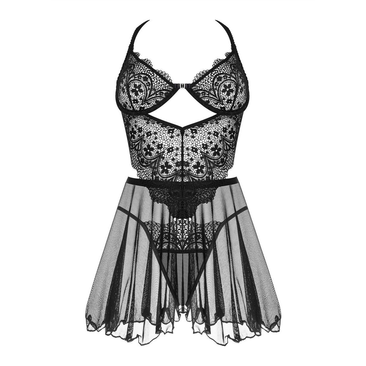 BN Dark Mirage chemise & thong black