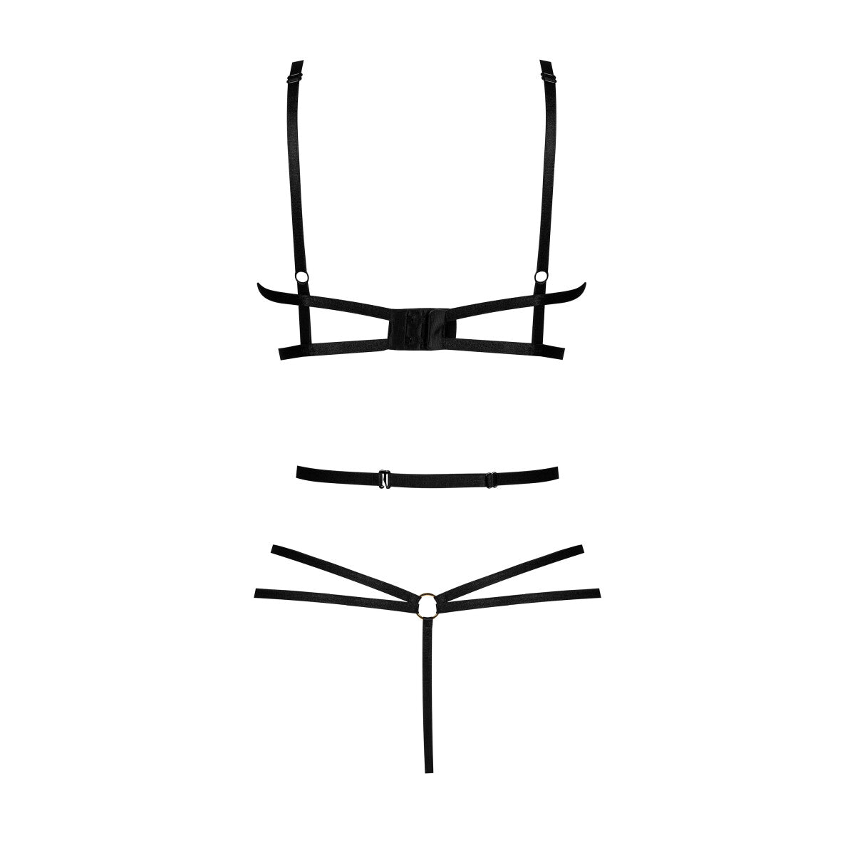 Elaris kanten body – zwart