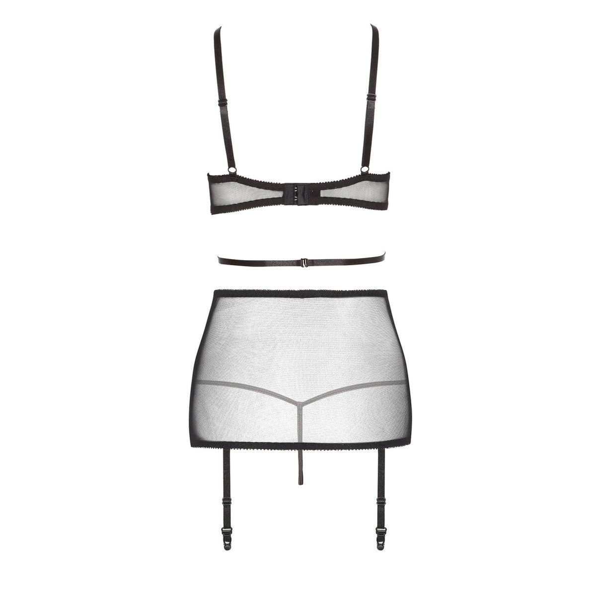 Bn evangelina chemise black-red