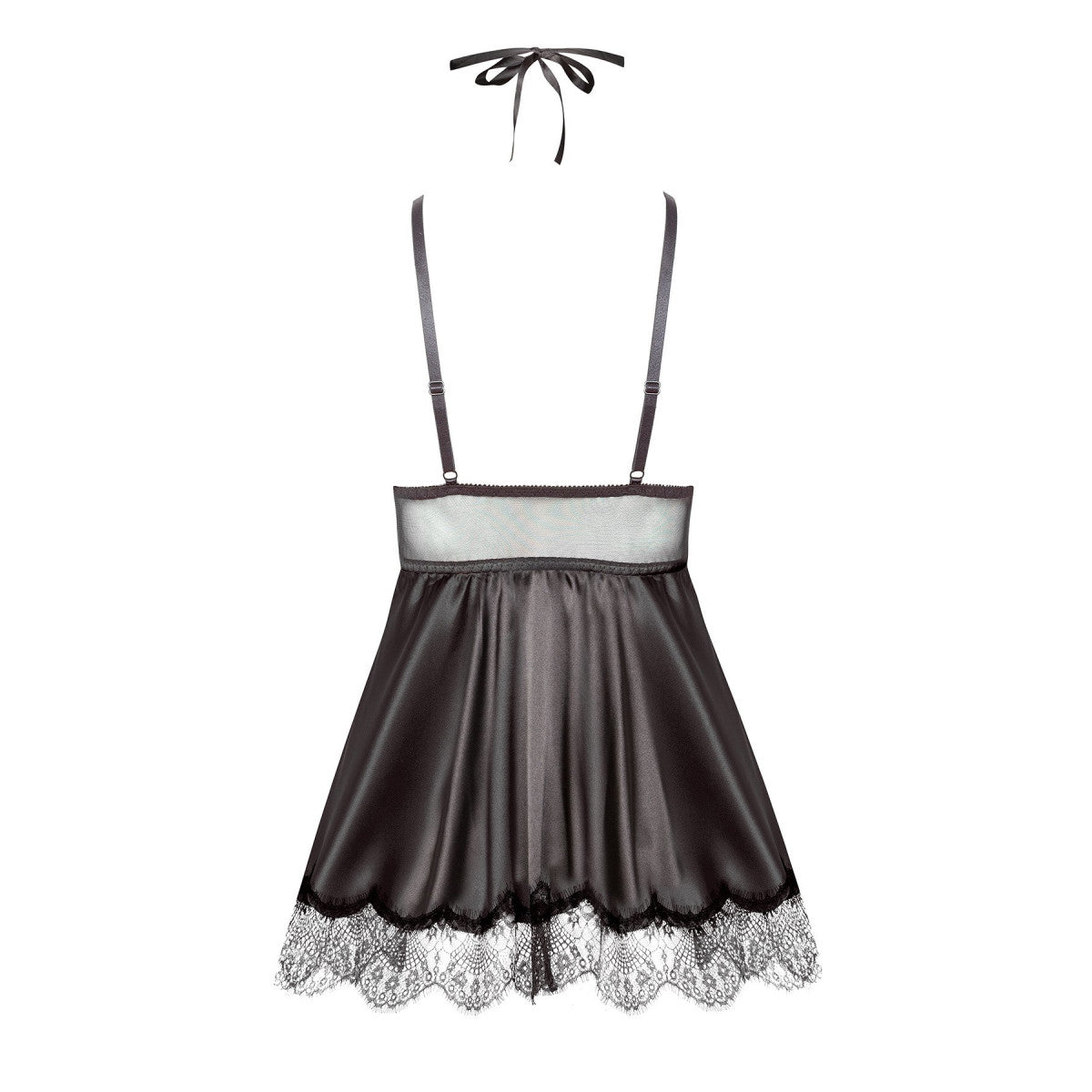 Eve kanten babydoll – zwart