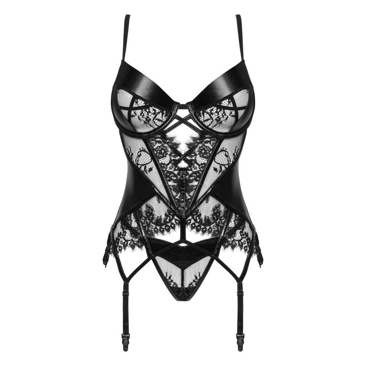 BN Leonela korset &amp; string zwart