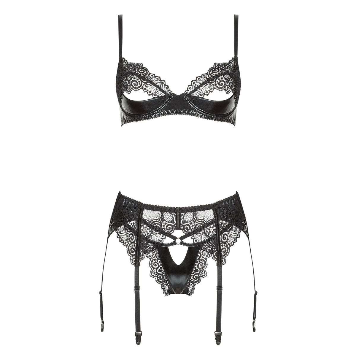 Marilyn kanten lingerieset – zwart