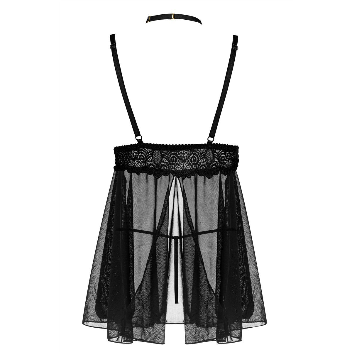 Milana kanten babydoll – zwart van Dare2Live – zwart