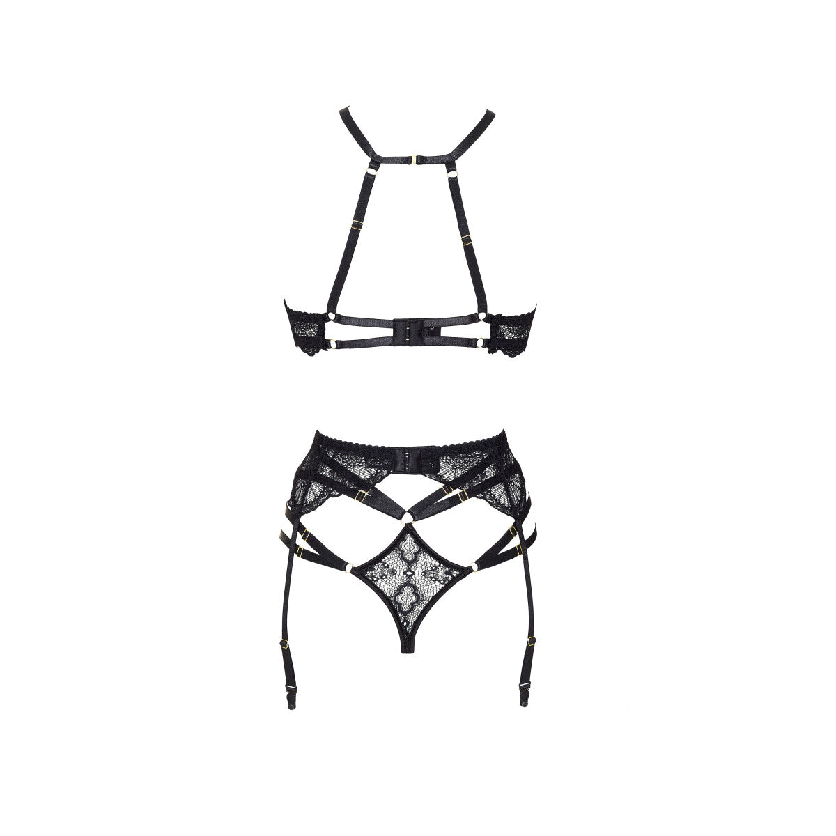 Natasha kanten lingerieset – zwart