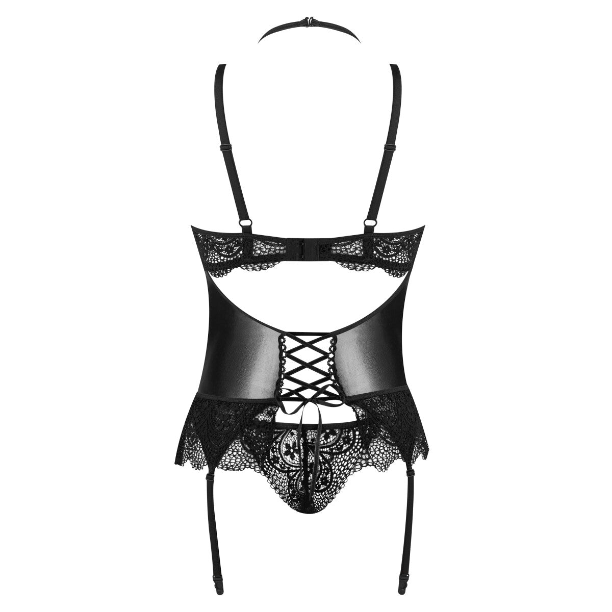 BN Noir Fantasy korset &amp; string zwart