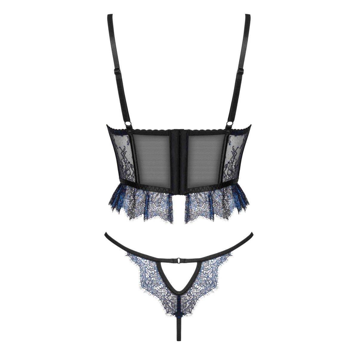 Saphira lingerieset 2-delig – blauw-zwart
