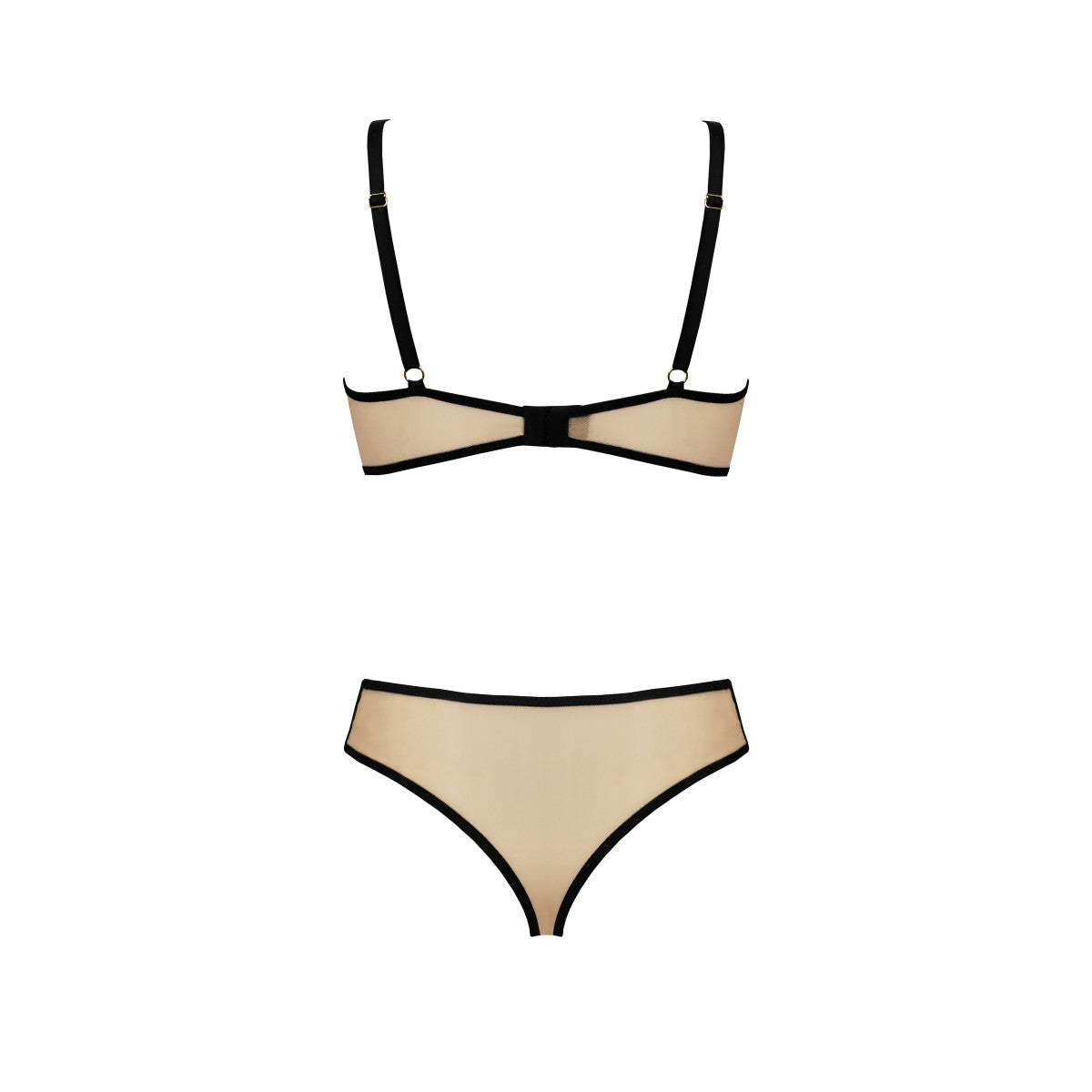 Daisy bh-set – zwart-beige – detail 5