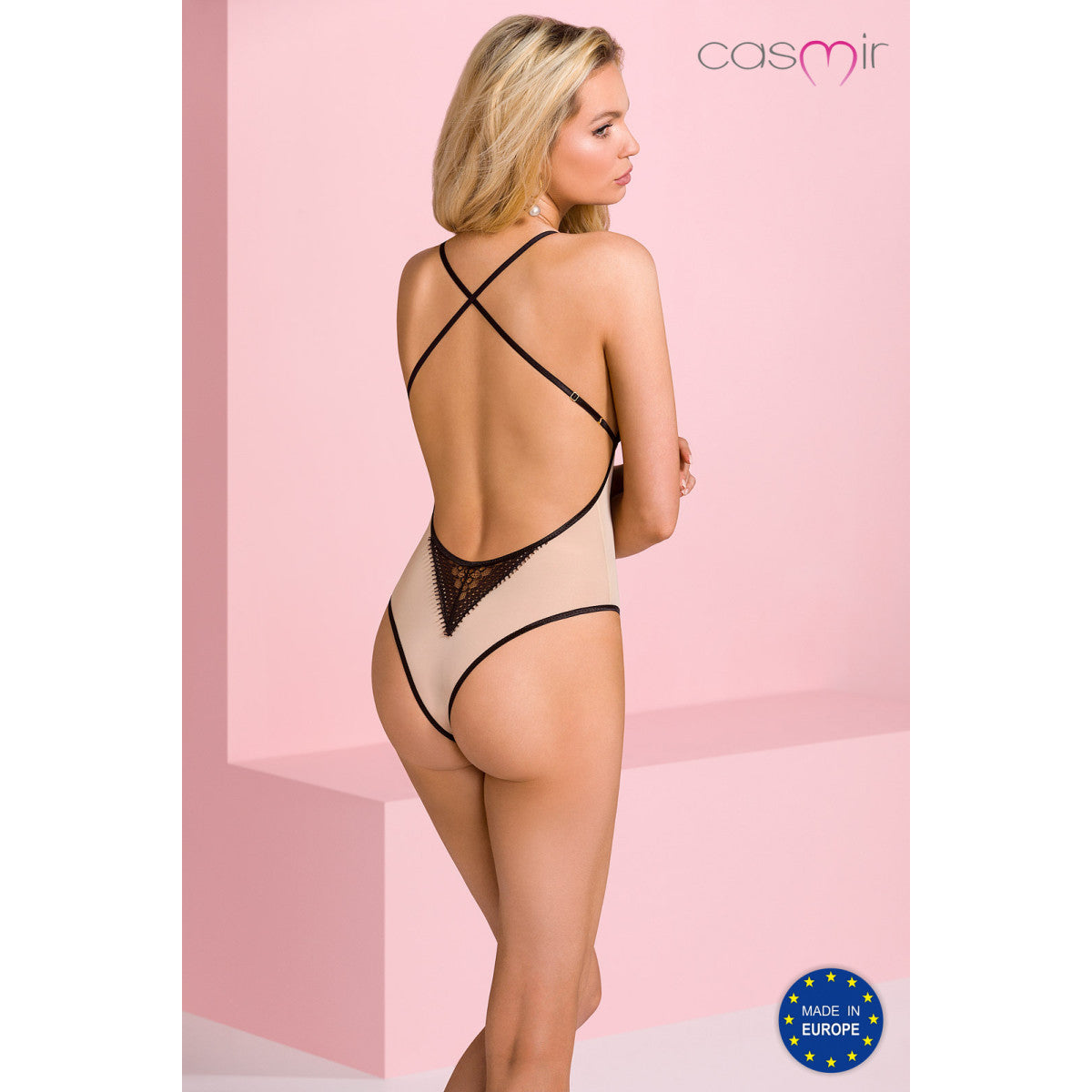 Denerys body – beige-zwart – detail 5