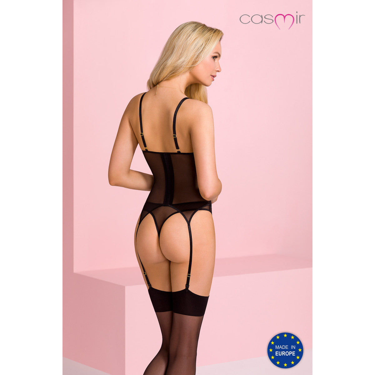Ca denerys corset & thong black - Casmir