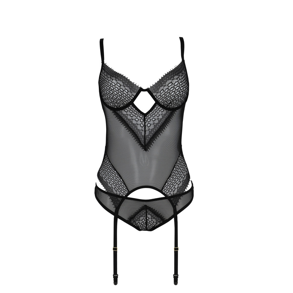 CA Denerys korset &amp; string zwart