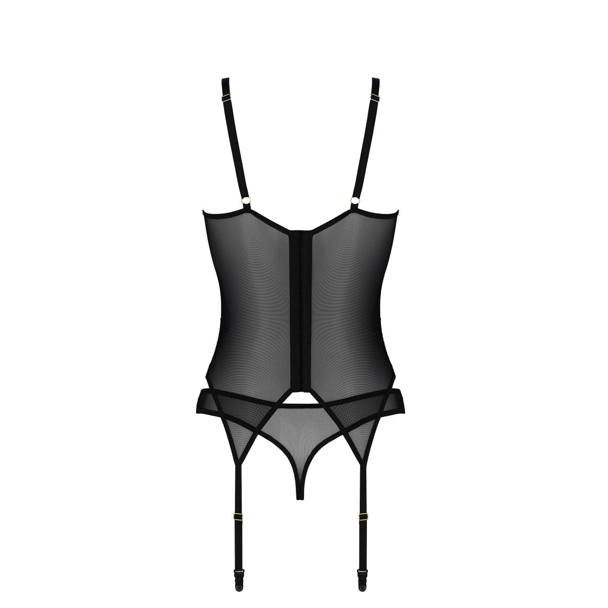 CA Denerys korset &amp; string zwart