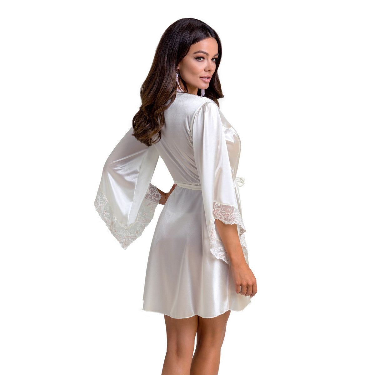 Ca inoe peignoir & thong ecru