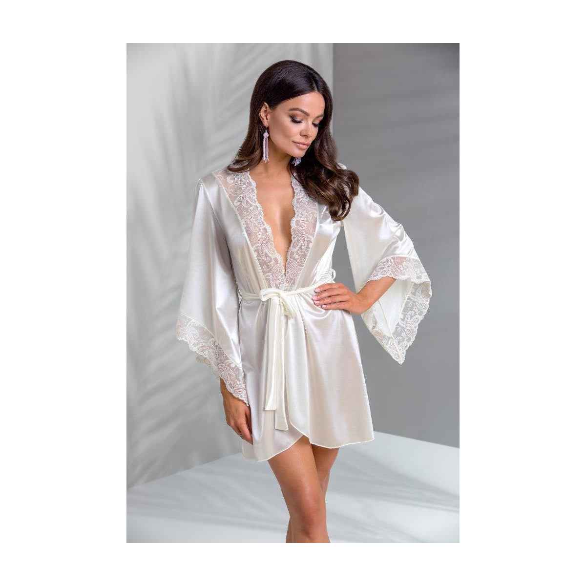 CA Inoe peignoir & thong ecru