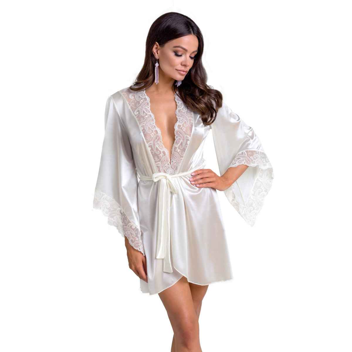 CA Inoe peignoir & thong ecru