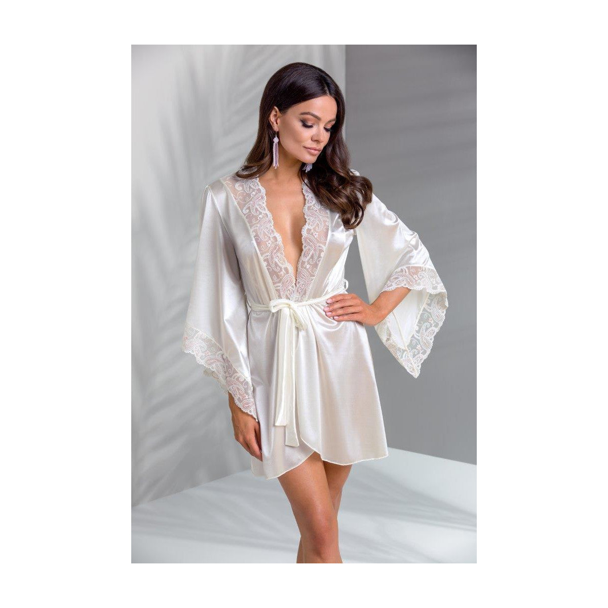 Ca inoe peignoir & thong ecru