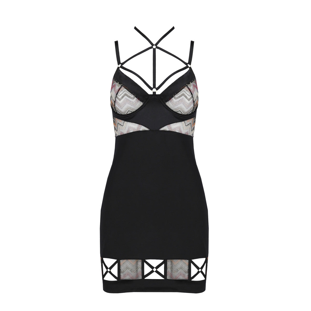 CA Lagerta chemise & thong black