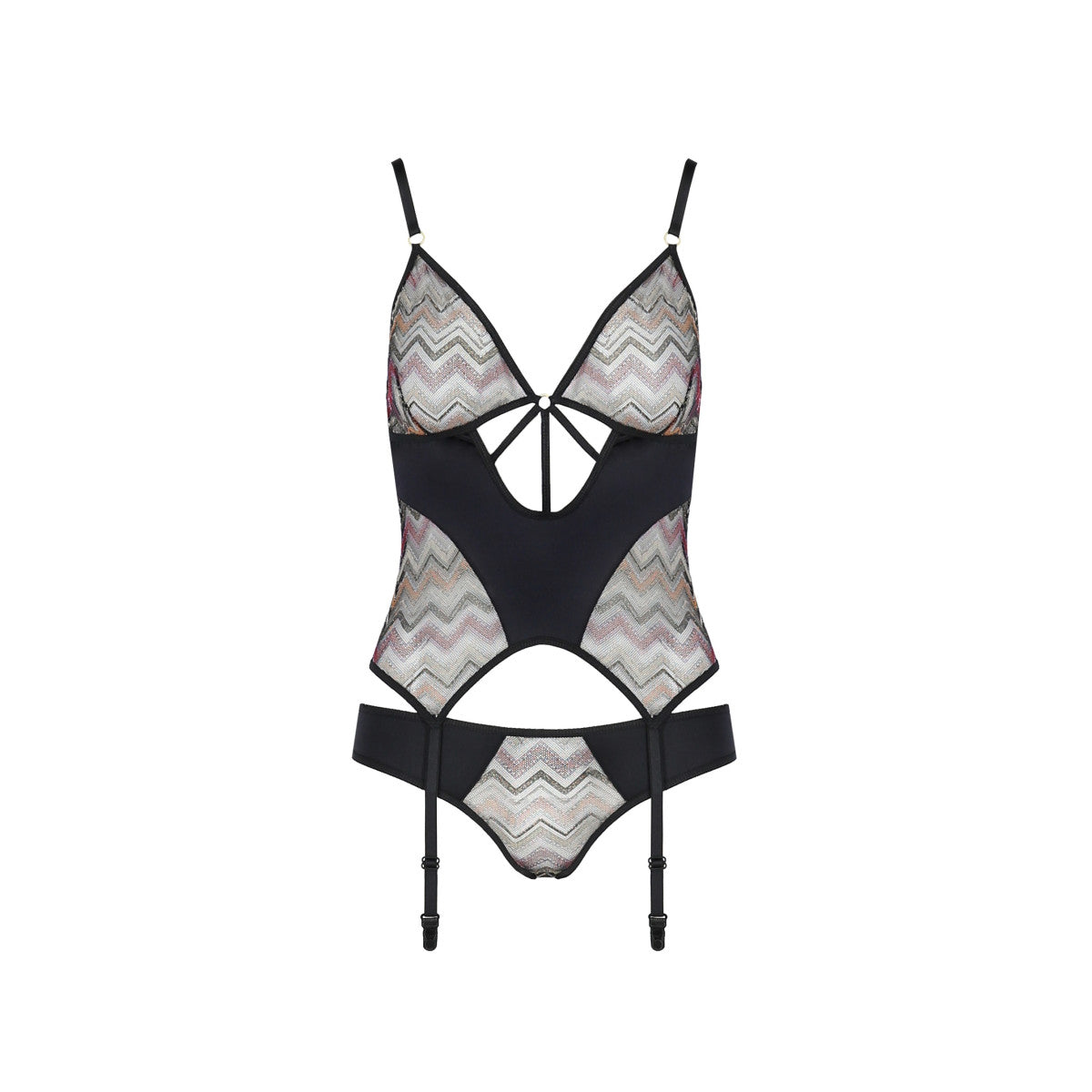 CA Lagerta korset &amp; string zwart