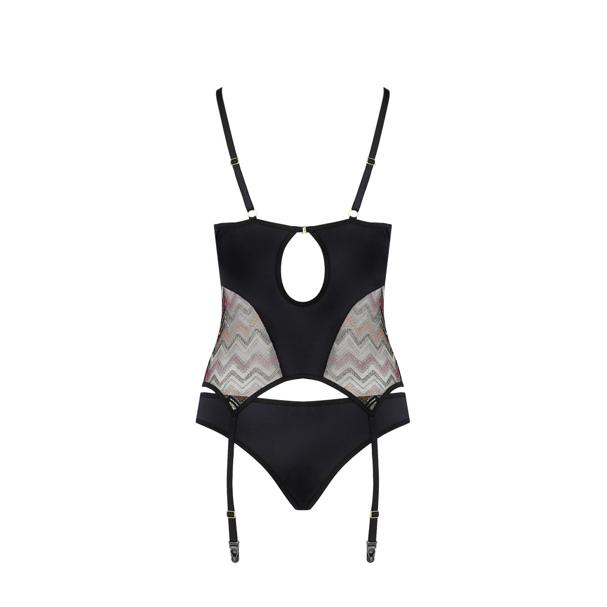 Ca lagerta corset & thong black - Casmir