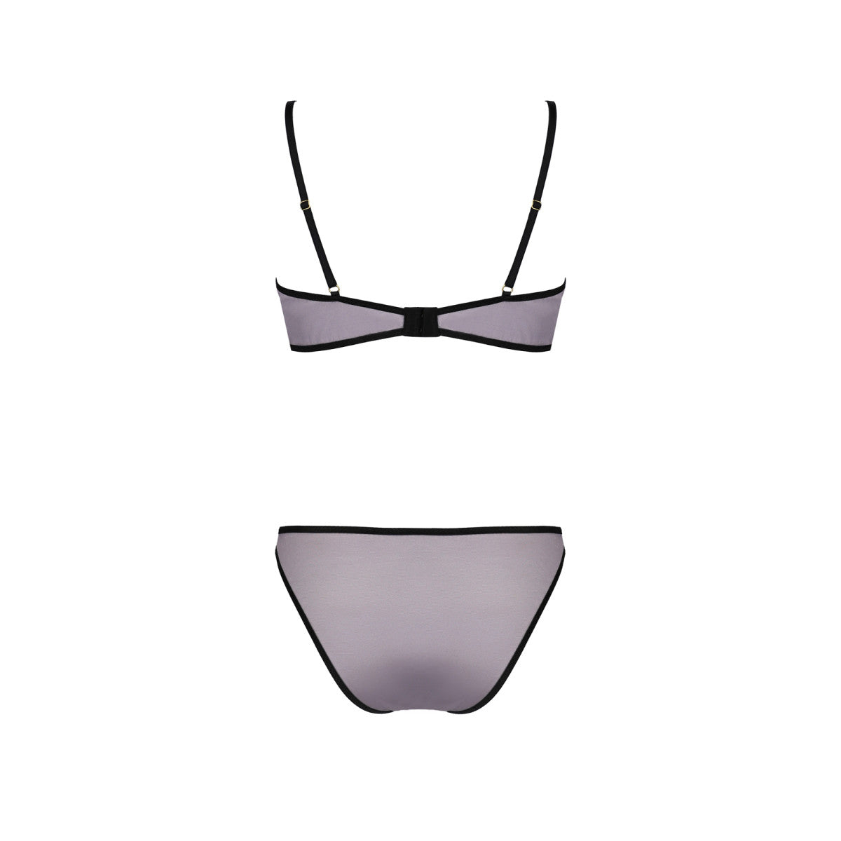 Megumi kanten body – zwart-paars