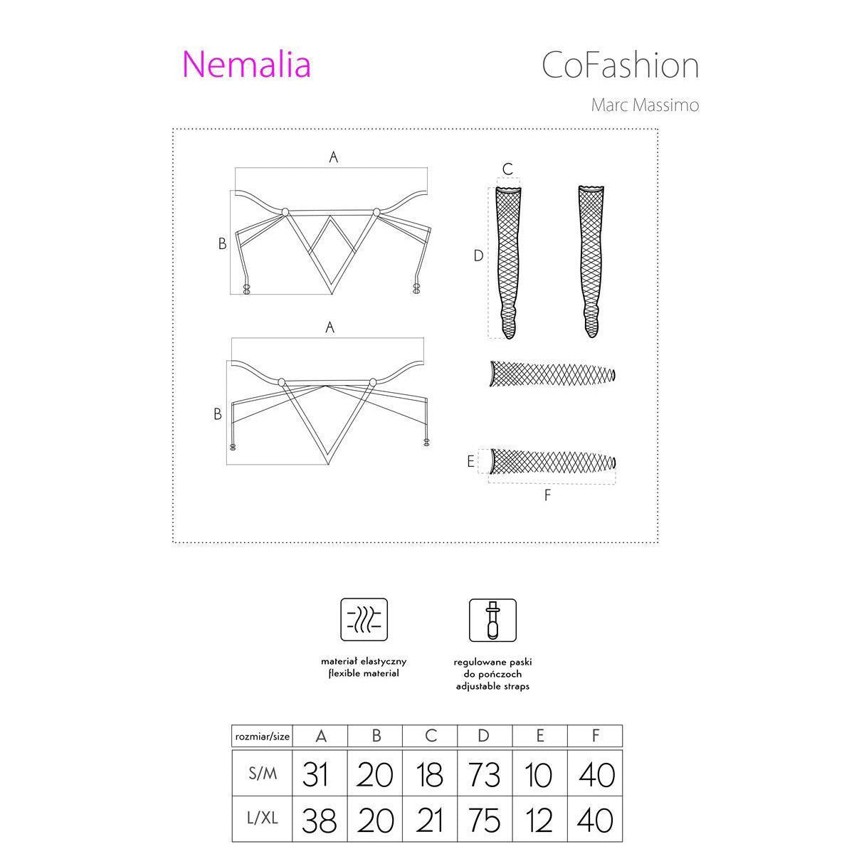Nemalia lingerieset – zwart – detail 3
