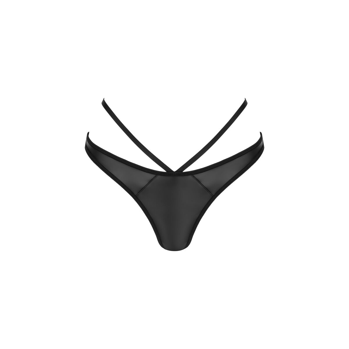 Blackelia string wetlook – zwart