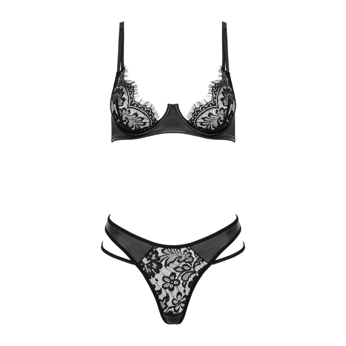 Celadine kanten bh-set – zwart
