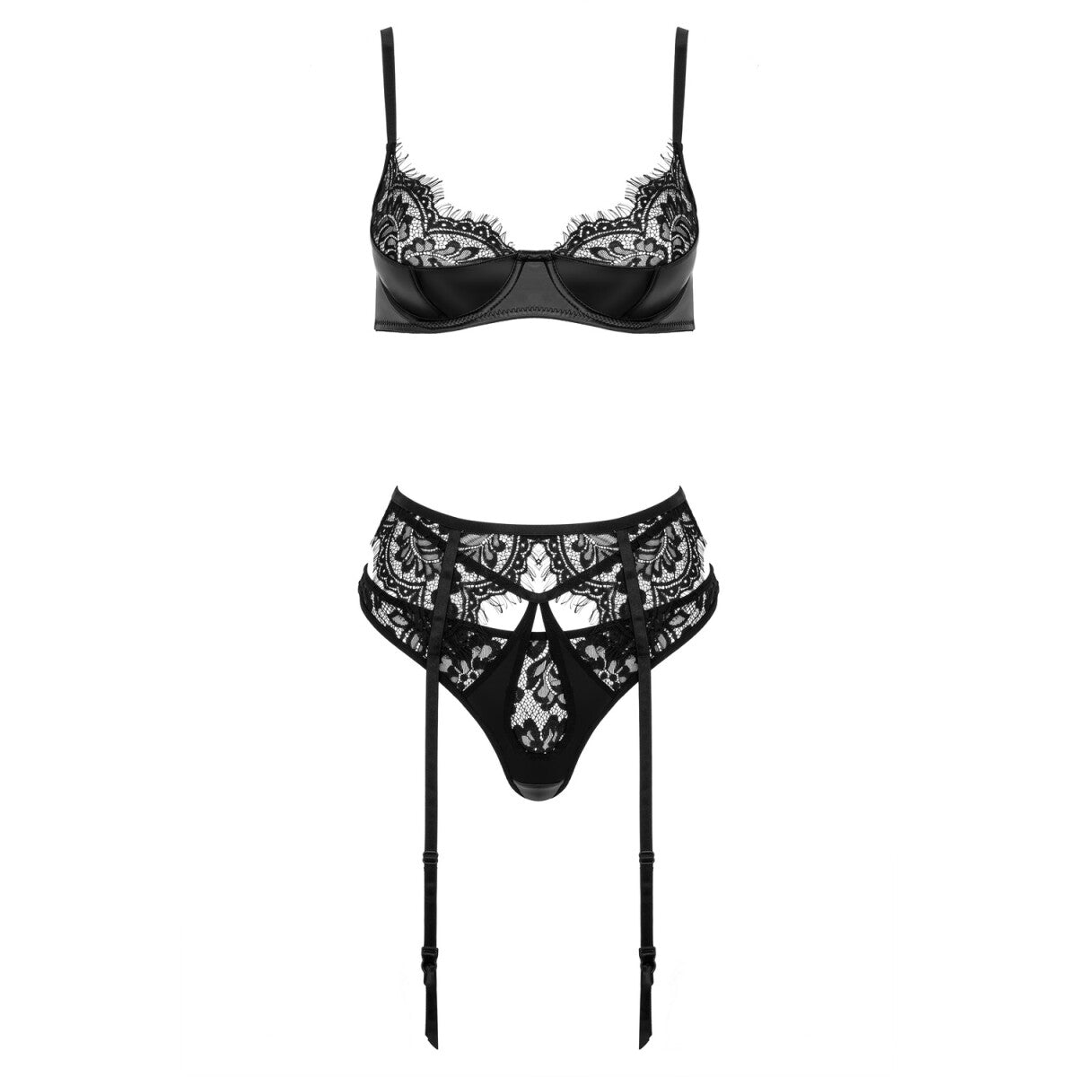 Celadine kanten lingerieset – zwart van Dare2Live – zwart
