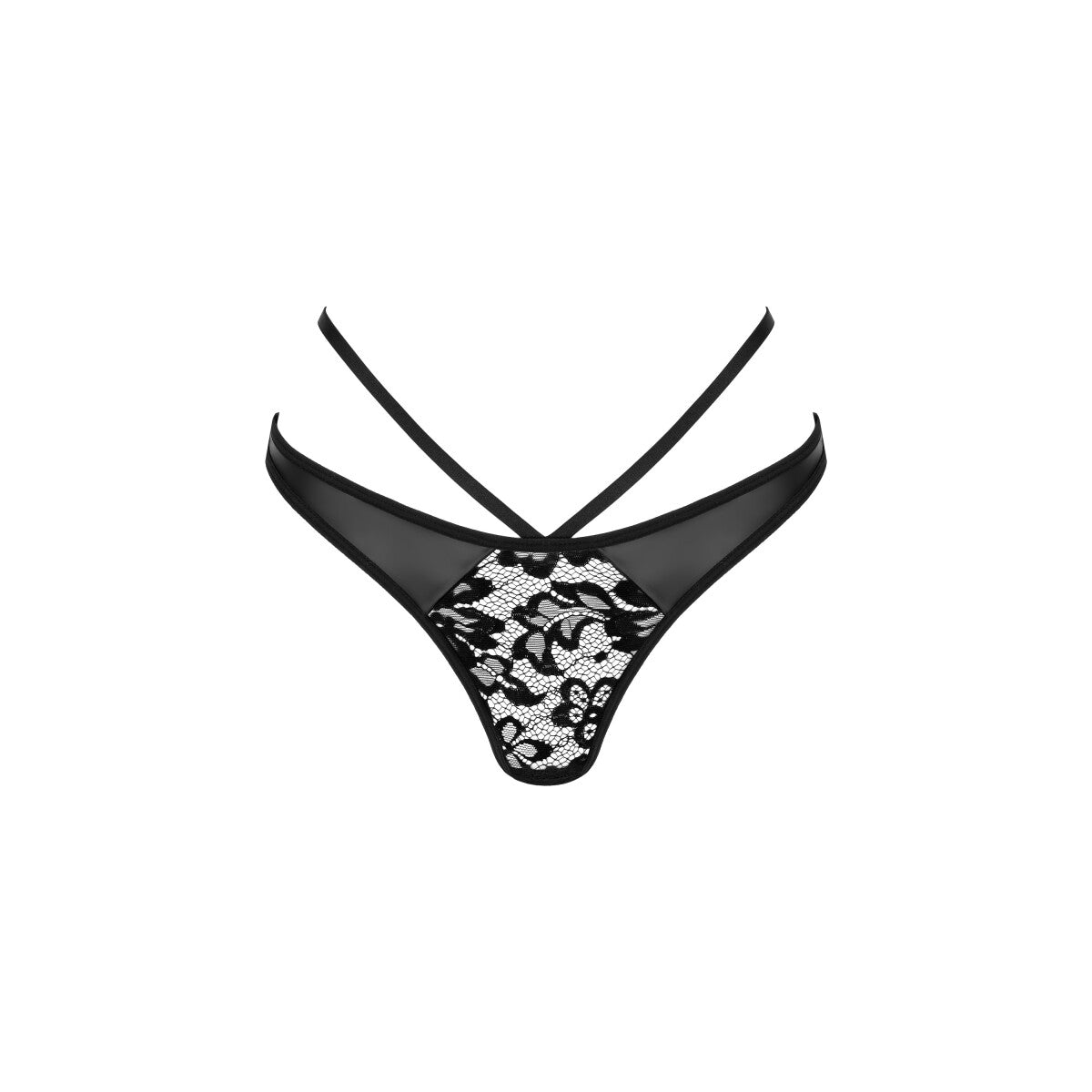 Celadine kanten string – zwart