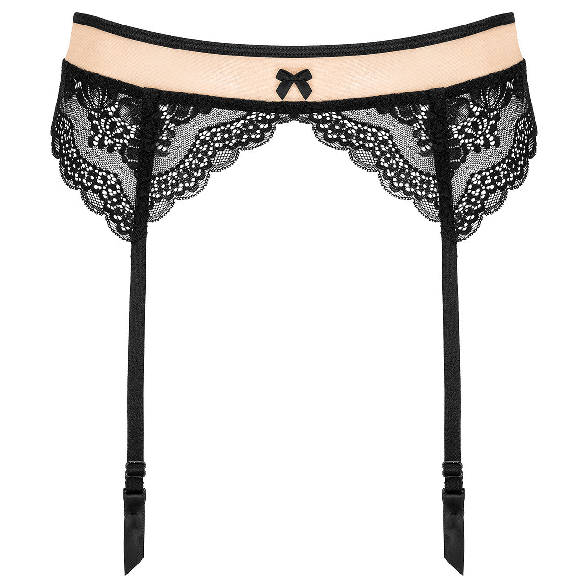 KO G001 garter belt black-beige