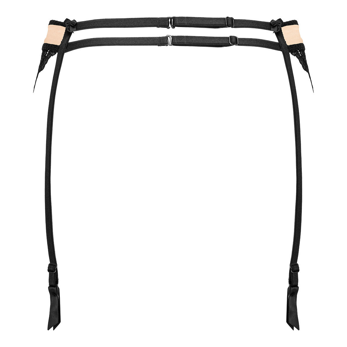 KO G001 garter belt black-beige