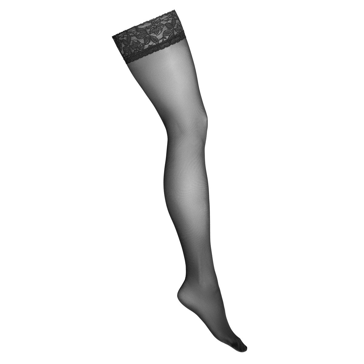 H003 kanten hold-up kousen – zwart – detail 4