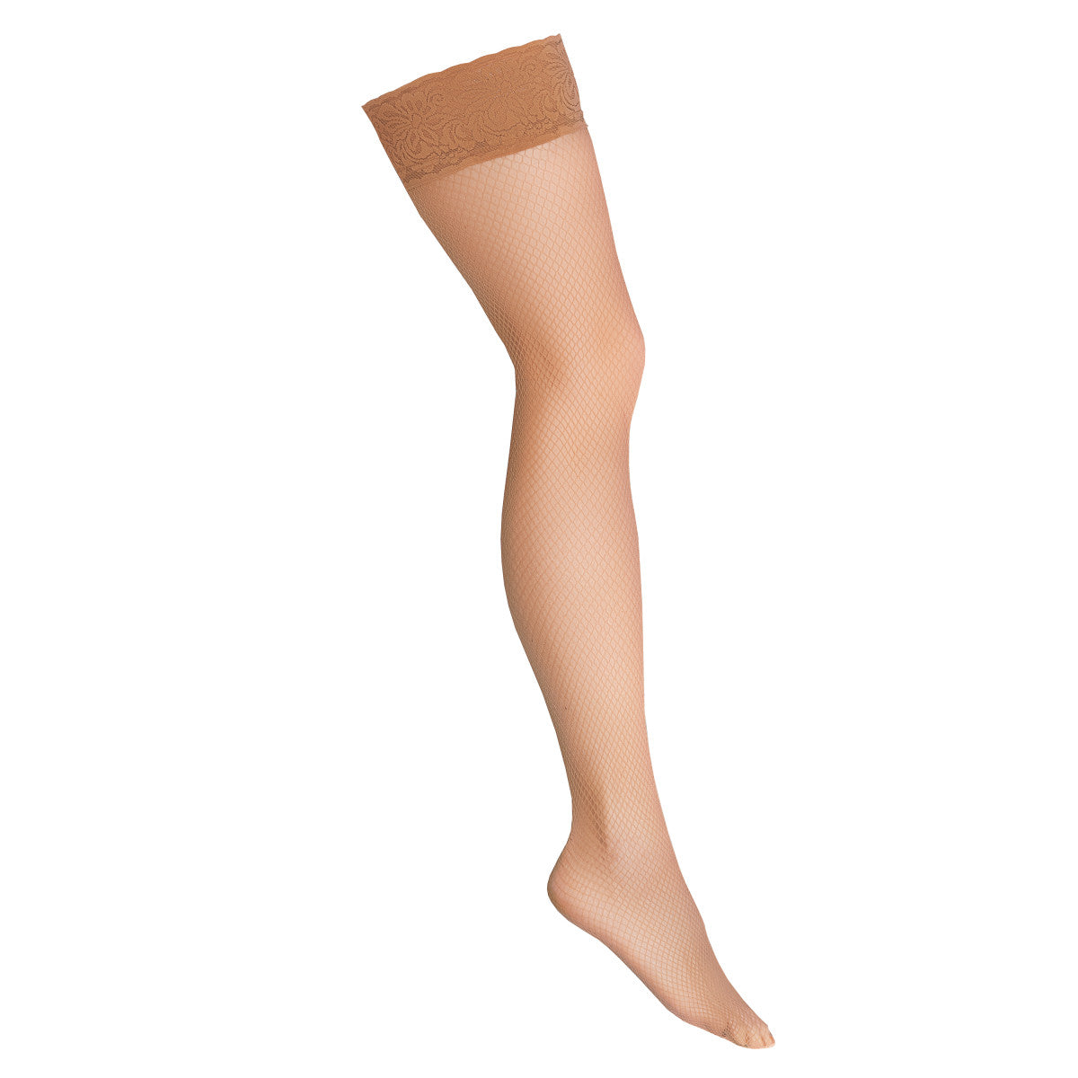 KO H020 fishnet hold ups beige