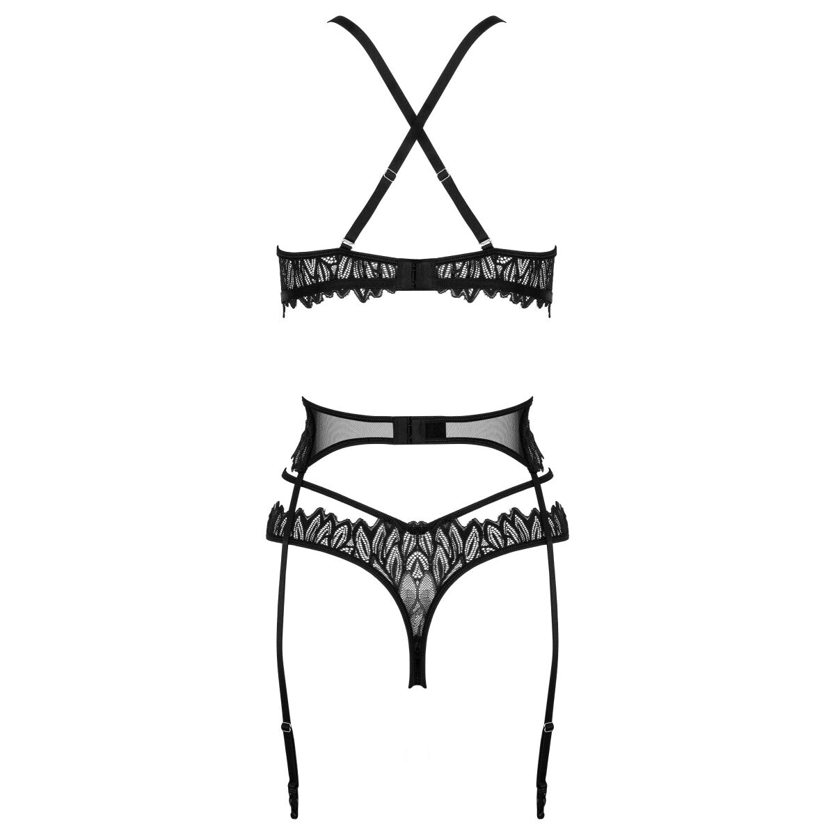 THP102 kanten lingerieset – zwart