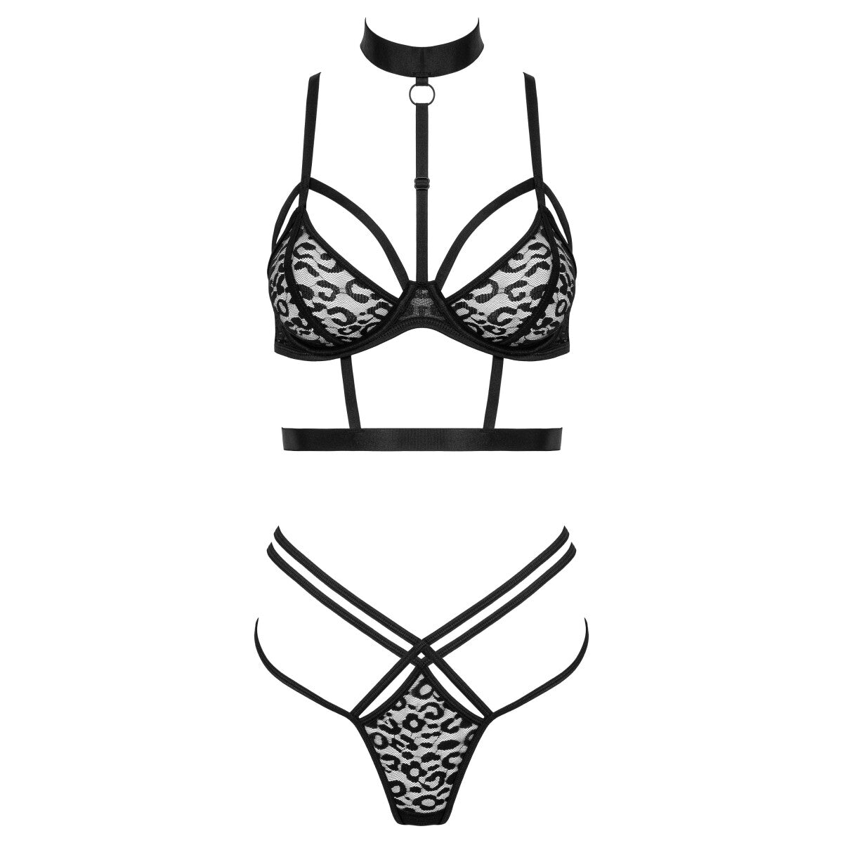 TP106 bh-set met beugels – zwart