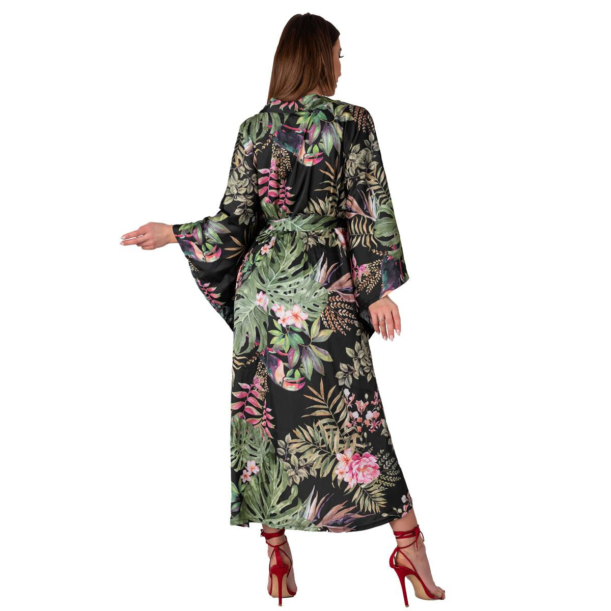 Atenna kimono – zwart-groen