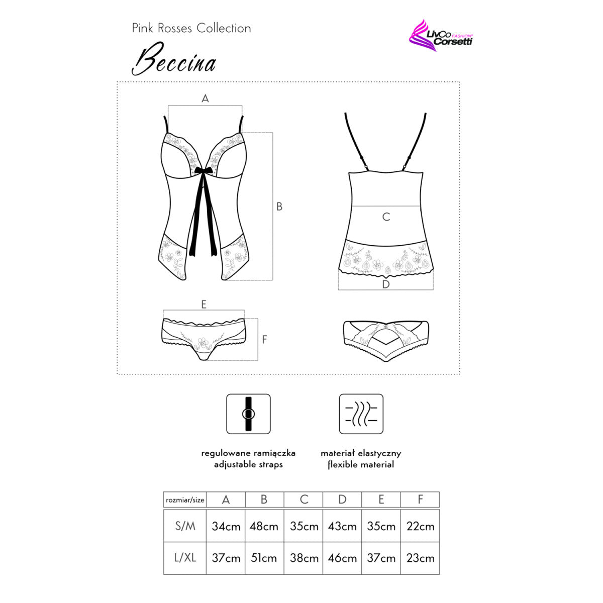 Lc beccina babydoll black - LivCo Corsetti Fashion