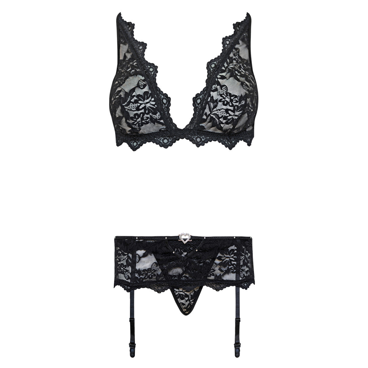 Belita kanten lingerieset – zwart van Dare2Live – zwart