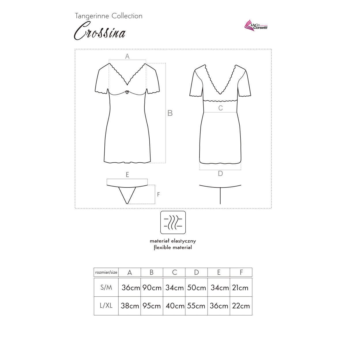 Crossina babydoll – rood